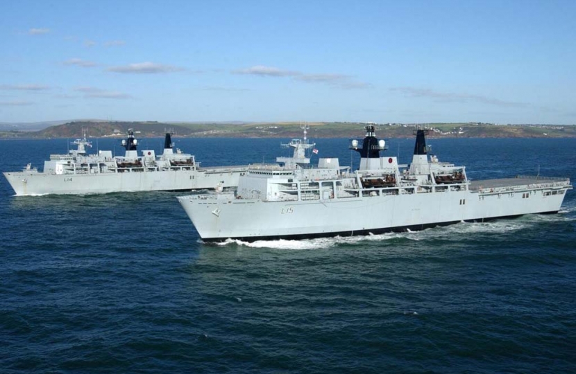 HMS Albion and HMS Bulwark